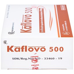 Thuốc Kaflovo 500 Khapharco điều trị nhiễm khuẩn do vi khuẩn, viêm phổi, nhiễm khuẩn da (10 vỉ x 5 viên)