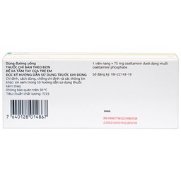 Thuốc Tamiflu Roche điều trị bệnh cúm (1 vỉ x 10 viên)