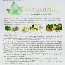 Tinh dầu xông vùng kín Xongbame Herbe khử khuẩn diệt nấm (10ml)