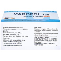 Viên nén Maropol 200mg Withus Pharma điều trị đau do rối loạn chức năng ống tiêu hóa (10 vỉ x 10 viên)