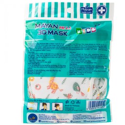 Khẩu trang trẻ em 4 lớp Mayan 3D Mask Kids (5 cái) ngăn ngừa bụi mịn PM 2.5