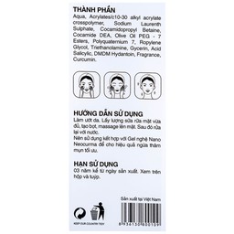 Sữa rửa mặt nghệ Nano Neo Cleanser ngừa mụn, ngừa sẹo, mờ vết thâm (86g)