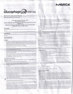 Thuốc Glucophage XR 500mg Merck điều trị tiểu đường típ 2 (4 vỉ x 15 viên)