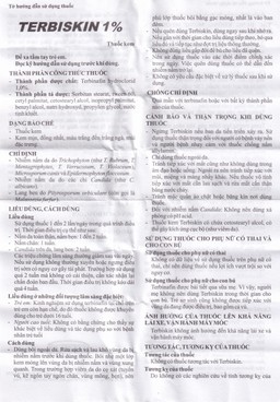 Kem bôi da Terbiskin 1% Hasan điều trị nhiễm nấm da, lang ben (15g)