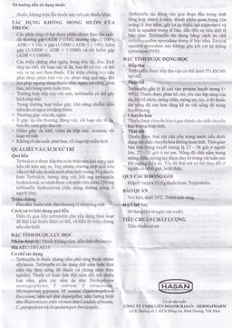 Kem bôi da Terbiskin 1% Hasan điều trị nhiễm nấm da, lang ben (15g)