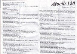 Thuốc Atocib 120mg DHG điều trị thoái hóa khớp, viêm khớp dạng thấp (3 vỉ x 10 viên)