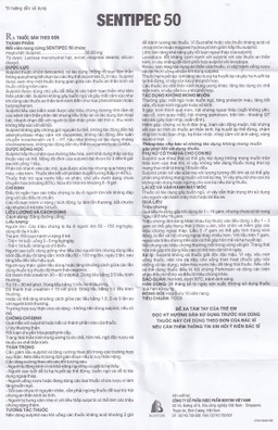 Thuốc Sentipec 50mg Boston trị chứng lo âu, rối loạn hành vi (5 vỉ x 10 viên)