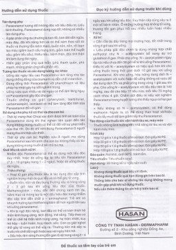 Bột sủi EfferHasan 250mg giảm đau, hạ sốt (30 gói)