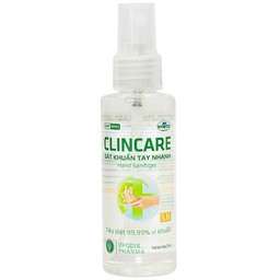 Xịt sát khuẩn tay Clincare S.H opodis 70ml
