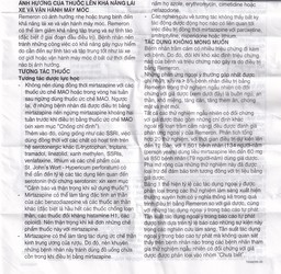 Thuốc Remeron 30mg MSD điều trị các đợt của trầm cảm nặng (3 vỉ x 10 viên)