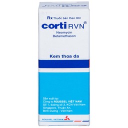Kem thoa da Corti RVN Roussel điều trị chàm thể tạng, chàm dạng đĩa, sần ngứa, vảy nến (8g)