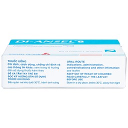 Thuốc Di-Ansel 8 Roussel giảm đau cấp tính mức độ trung bình (2 vỉ x 10 viên)
