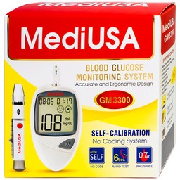Máy đo đường huyết MediUsa GM3300 hỗ trợ theo dõi, kiểm soát lượng đường trong máu