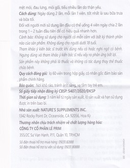 Viên uống Maca M Male Power hỗ trợ bổ thận, tráng dương (60 viên)