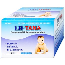 Que thử rụng trứng LH-Tana (12 cái) dùng xác định ngày rụng trứng nhanh chóng, đơn giản