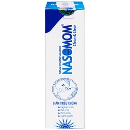 Dung dịch vệ sinh mũi Nasomom Clean&Clear Reliv điều trị nghẹt mũi, sổ mũi, khò khè, cảm cúm (70ml)