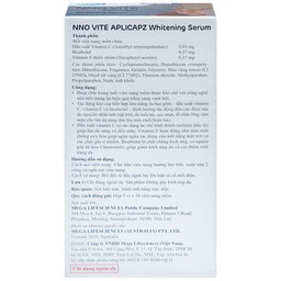 Tinh chất dưỡng da, ngừa lão hóa NNO Vite Aplicapz Whitening Serum Mega 3x10