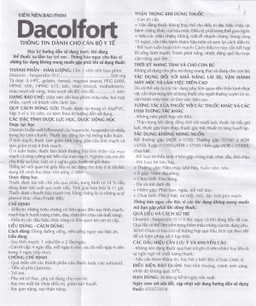 Thuốc Dacolfort Danapha điều trị triệu chứng liên quan đến suy tĩnh mạch, mạch bạch huyết (3 vỉ x 10 viên)