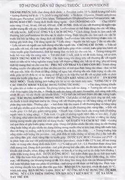 Dung dịch LeoPovidone 10% điều trị các vết thương và ngăn ngừa nhiễm khuẩn (15ml) 