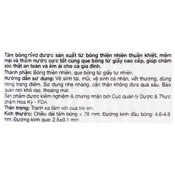 Tăm bông Niva AZP2 Paper Cotton Buds túi zip 1 đầu tròn 1 đầu xoắn vệ sinh tai, mũi, vết thương (100 que)