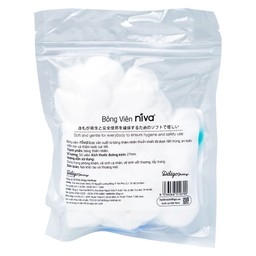 Bông viên Niva Cotton Balls YB1 (50 viên) làm sạch vết thương, thấm máu và dịch tiết