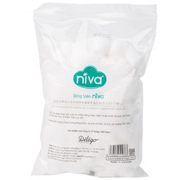 Bông viên Niva Cotton Balls YB2 (100 viên) làm sạch vết thương, thấm máu và dịch tiết