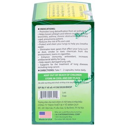 Viên uống chống oxy hóa hỗ trợ bảo vệ phổi BoniDetox Botania (30 viên)