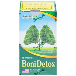 Viên uống chống oxy hóa hỗ trợ bảo vệ phổi BoniDetox Botania (30 viên)