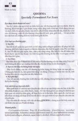 Gel phục hồi da Qderma giúp cải thiện tình trạng sẹo (20g)