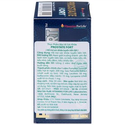 Viên uống hỗ trợ sức khỏe tuyến tiền liệt nam giới Prostate Fort Vitamins For Life (30 viên)