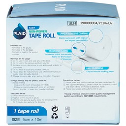 Băng keo cuộn Plaid Non-Woven Fix Roll Plaster 5cm x 10m cố định ống truyền dẫn, kim luồn, dán băng gạc Young Chemical