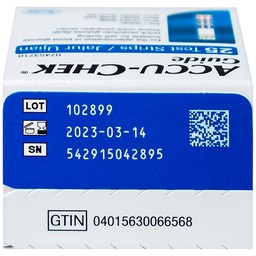 Que thử đường huyết Accu Chek Guide (25 que)