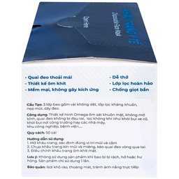 Khẩu trang 3 lớp Naturecare màu xanh (50 cái) ngăn khói bụi, vi khuẩn