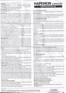 Thuốc Hapenxin Capsules DHG điều trị nhiễm khuẩn (10 vỉ x 10 viên)