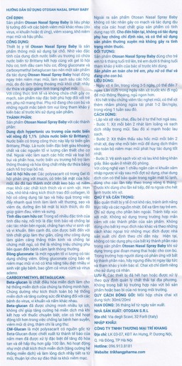 Xịt mũi trẻ em Otosan Nasal Spray Baby 30ml hỗ trợ điều trị viêm mũi,xoang cho trẻ