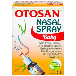 Xịt mũi trẻ em Otosan Nasal Spray Baby 30ml hỗ trợ điều trị viêm mũi,xoang cho trẻ