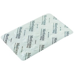 Viên nén Metformin 500mg Tipharco điều trị đái tháo đường típ 2 (4 vỉ x 15 viên)