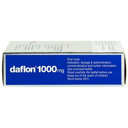 Thuốc Daflon 1000mg Servier điều trị triệu chứng thực thể liên quan đến trĩ cấp (3 vỉ x 10 viên)