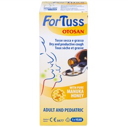 Siro ho Fortuss Otosan 180g hỗ trợ làm dịu cơn ho hiệu quả, bảo vệ niêm mạc 