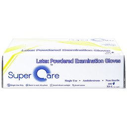 Găng tay y tế có bột Super Care size S (100 cái) Latex Powdered Examination