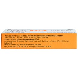 Thuốc Eliquis 5mg Pfizer phòng ngừa biến cố thuyên tắc huyết khối tĩnh mạch, đột quỵ (20 viên)