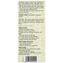 Tinh dầu tràm Mệ Đoan giúp giữ ấm, giảm triệu chứng ho, sổ mũi (50ml)