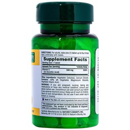 Viên uống C 500mg Nature's Bounty bổ sung vitamin C, tăng cường sức đề kháng (100 viên)