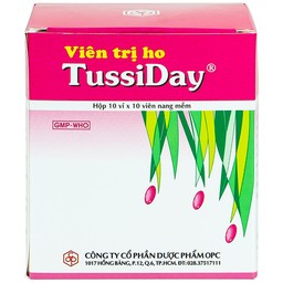 Viên trị ho Tussiday OPC điều trị các chứng ho, đau họng, sổ mũi (10 vỉ x 10 viên)