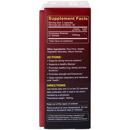 Viên uống Đông Trùng Hạ Thảo tăng cường sức đề kháng, giảm mệt mỏi DrLife Cordyceps 1500mg (60 viên)