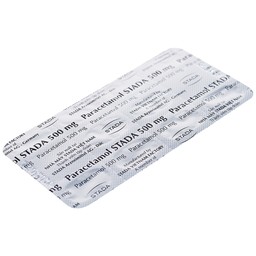 Viên nén Paracetamol Stada 500mg điều trị các cơn đau đầu, đau thần kinh, đau răng (10 vỉ x 10 viên)