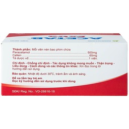 Thuốc Acetab Extra Agimexpharm điều trị triệu chứng cảm cúm (10 vỉ x 10 viên)
