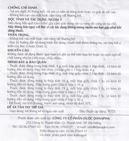 Cao Sao Vàng Danapha điều trị cảm cúm, nhức đầu (16g)