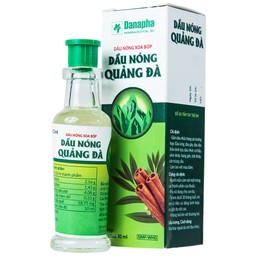 Dầu nóng Quảng Đà Danapha giảm đau lưng, đau gáy, đau dây thần kinh tọa (10ml)