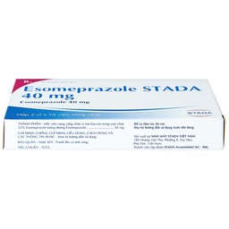 Thuốc Esomeprazole Stada 40mg điều trị trào ngược dạ dày, thực quản (2 vỉ x 10 viên)